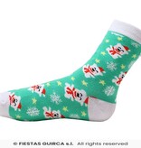 Kerst Sokken Ijsbeer Volwassenen Groen