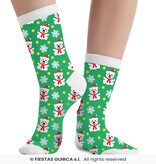 Kerst Sokken Ijsbeer Volwassenen Groen