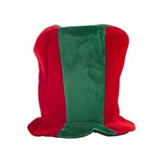 Hoge Hoed Rood/Groen Fluweel