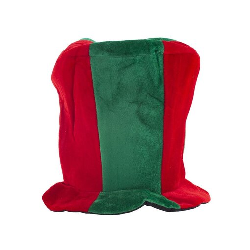 Hoge Hoed Rood/Groen Fluweel