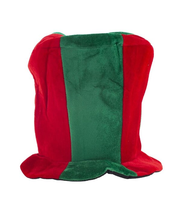 Hoge Hoed Rood/Groen Fluweel