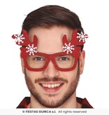 Rendier Gewei Bril Rood