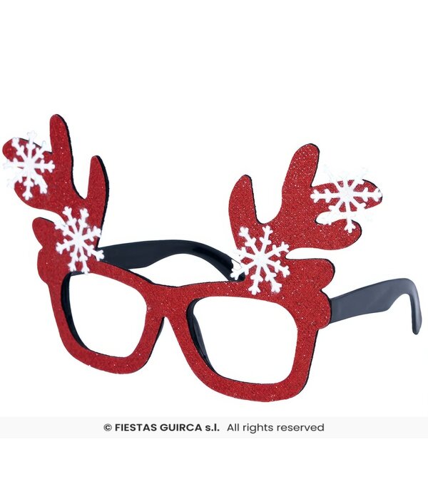 Rendier Gewei Bril Rood