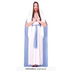 Maria Verkleedkleding Dames Blauw/Wit