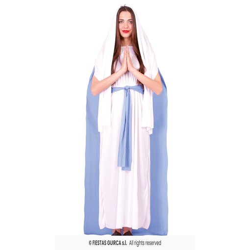 Maria Verkleedkleding Dames Blauw/Wit