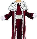 Magisch Verkleedpak Koning Kind Rood
