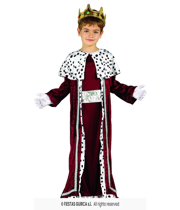 Magisch Verkleedpak Koning Kind Rood