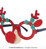 Bril Rendier Rood Funny Nose