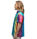 Blouse Relaxed Rainbow Stripes Heren