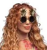 Partybril Ananas Metallic Goud