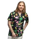 Hawaii Blouse Swinging Flamingo Heren