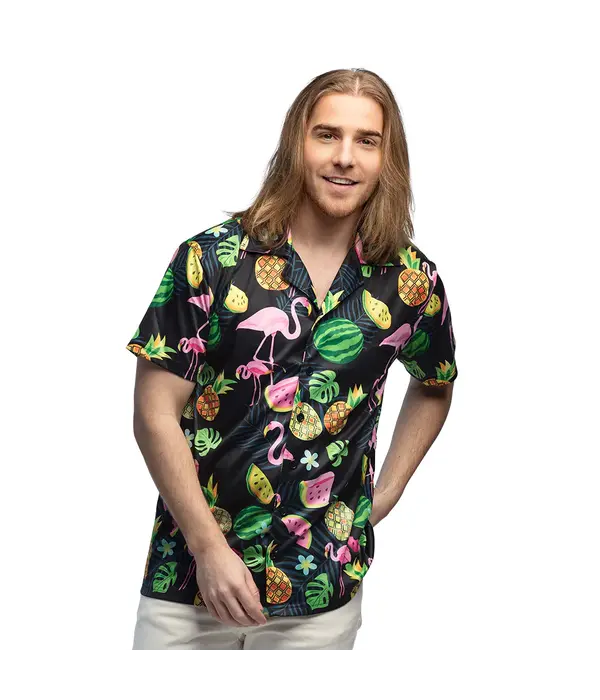 Hawaii Blouse Swinging Flamingo Heren