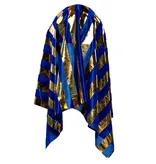 Hoed Farao Blauw/Goud Lang