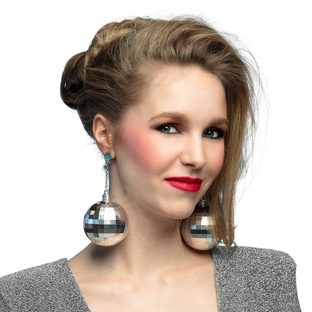 Oorbellen Discobal Zilver afbeelding