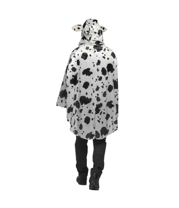 Poncho Koeienprint Volwassenen