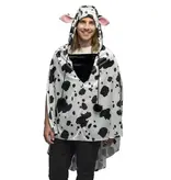 Poncho Koeienprint Volwassenen