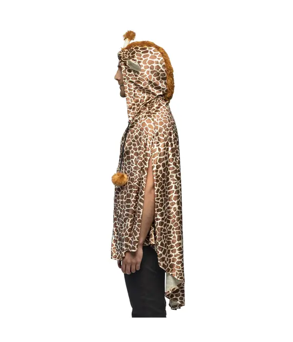 Poncho Giraffeprint Volwassenen Deluxe