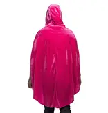 Poncho Flamingo Fluweel Volwassenen Deluxe