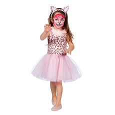 Jurkje Panterprint Meisje Roze