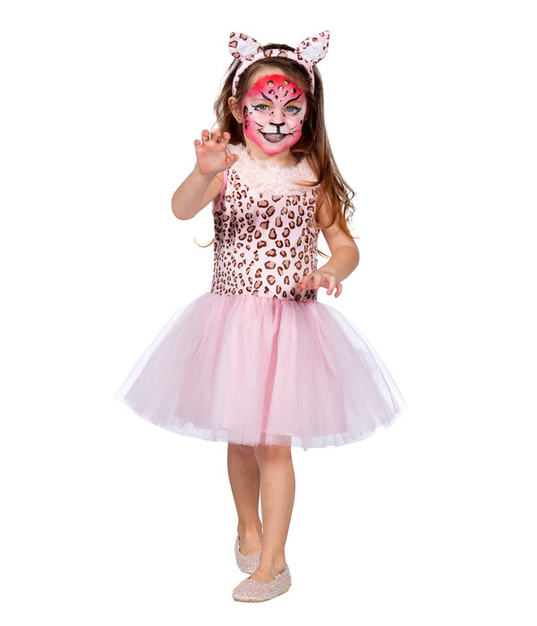 Jurkje Panterprint Roze Meisje