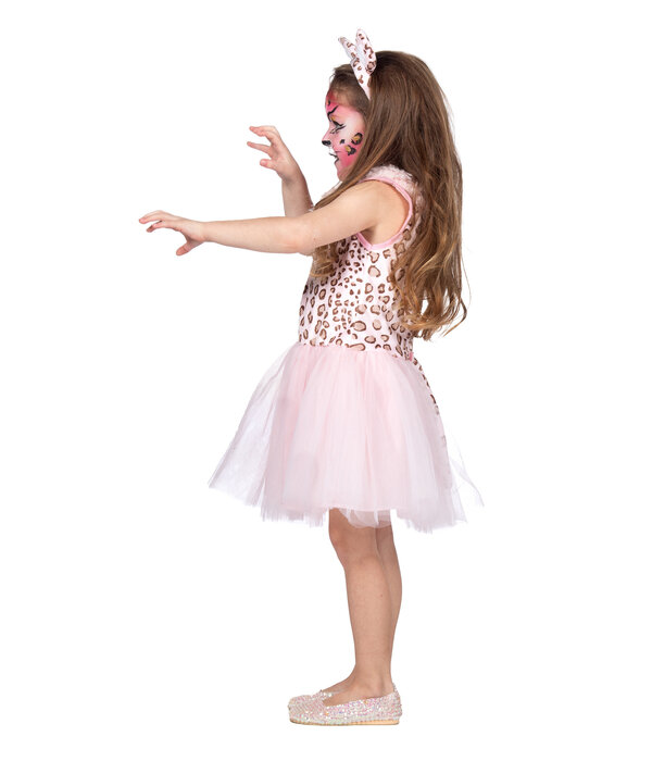 Jurkje Panterprint Roze Meisje