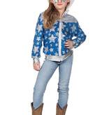 Glamorous Pailletten Jasje Sterren Meisje Blauw