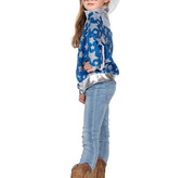 Glamorous Pailletten Jasje Sterren Meisje Blauw