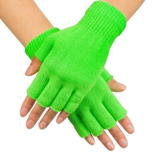 Vingerloze Handschoen Fluor Groen