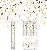 Confetti shooter zwart/goud (40cm)