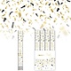 Confetti shooter zwart/goud (40cm)