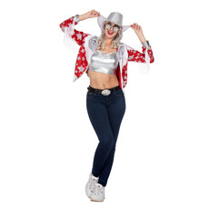 Glamorous Pailletten Jasje Sterren Vrouwen Rood