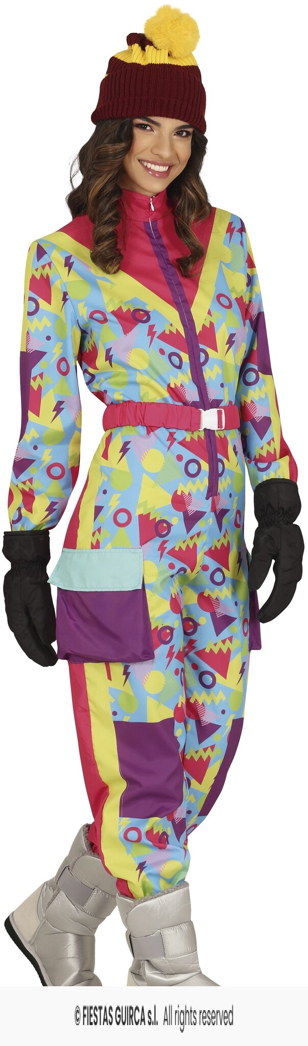Foute Ski Overall Happy Dames afbeelding