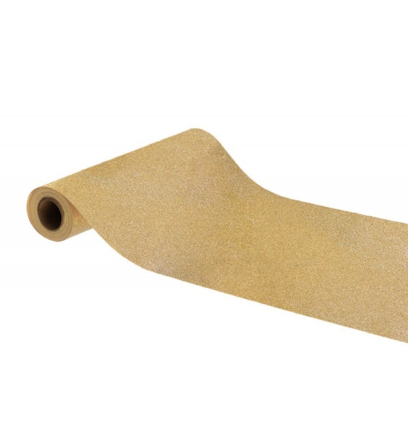 Tafelloper Glitter Goud Premium (30x500cm) afbeelding