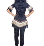 Luxe Eskimo Jurk Dames Donkerblauw