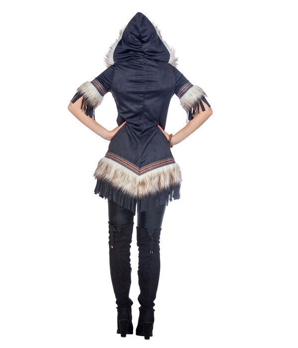 Luxe Eskimo Jurk Dames Donkerblauw