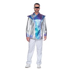 Space Jacket Metallic Heren