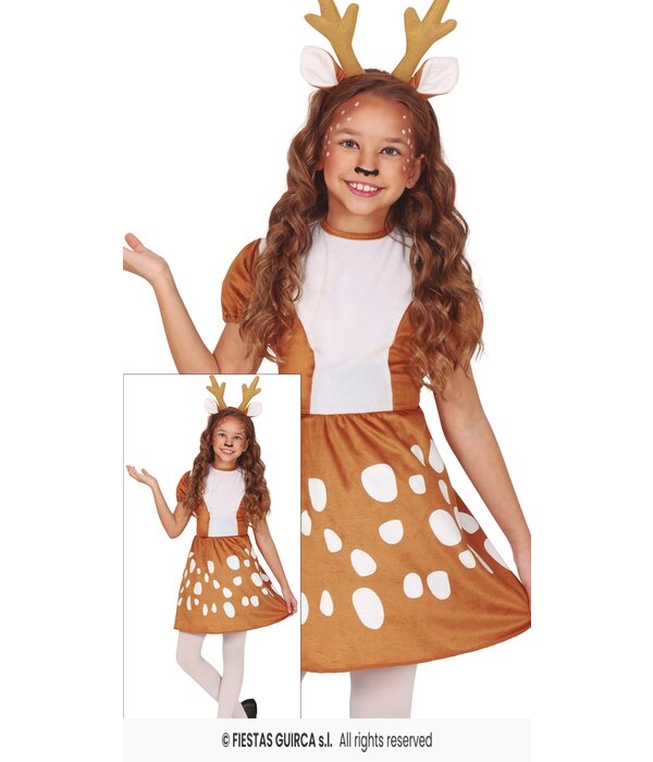 Rendier Jurkje met Diadeem Gewei Kind