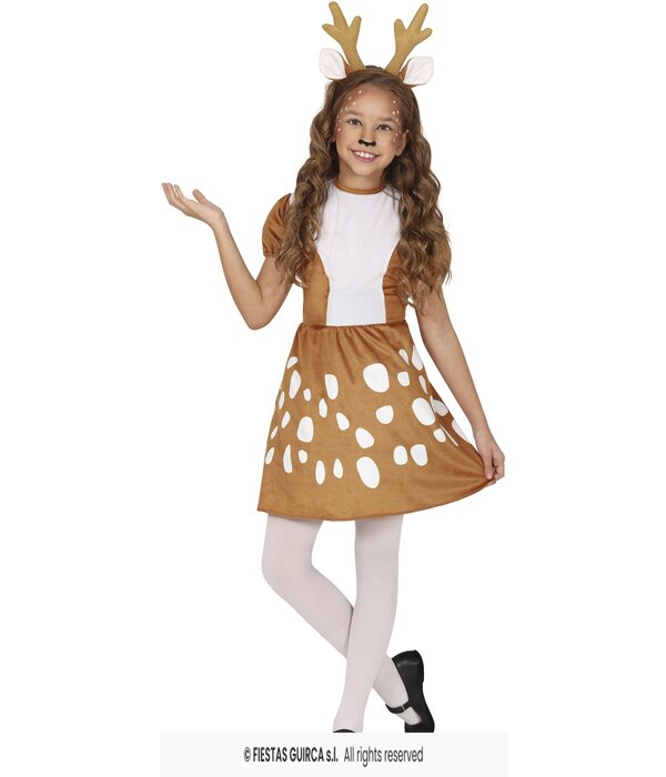 Rendier Jurkje met Diadeem Gewei Kind