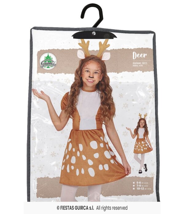 Rendier Jurkje met Diadeem Gewei Kind