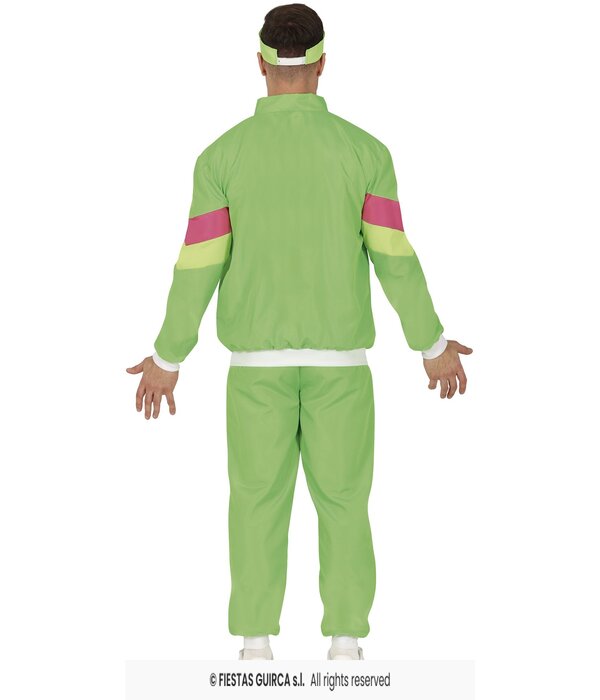 Neon Groene Tracksuit Heren