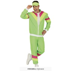 Neon Groene Tracksuit Heren