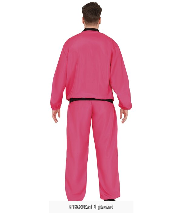 Neon Pink Tracksuit Heren