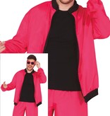 Neon Pink Tracksuit Heren