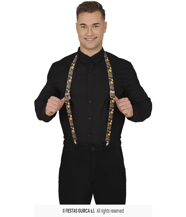 Elegante Nieuwjaar Bretels Zwart/Goud