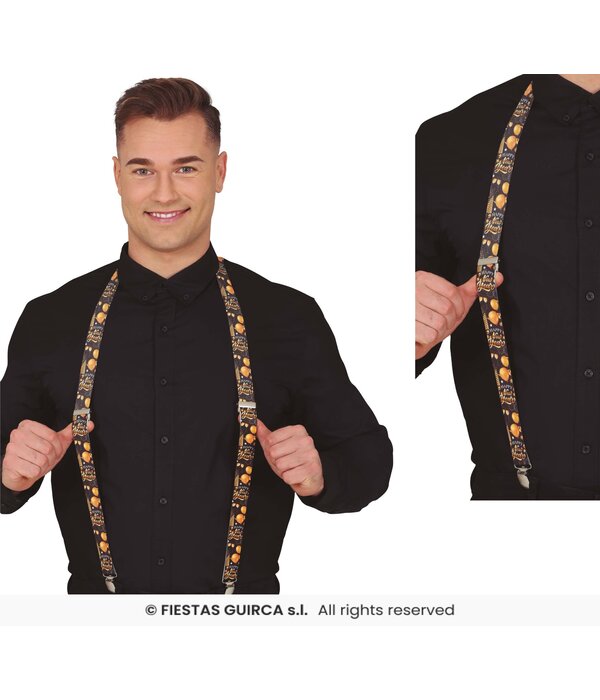 Elegante Nieuwjaar Bretels Zwart/Goud