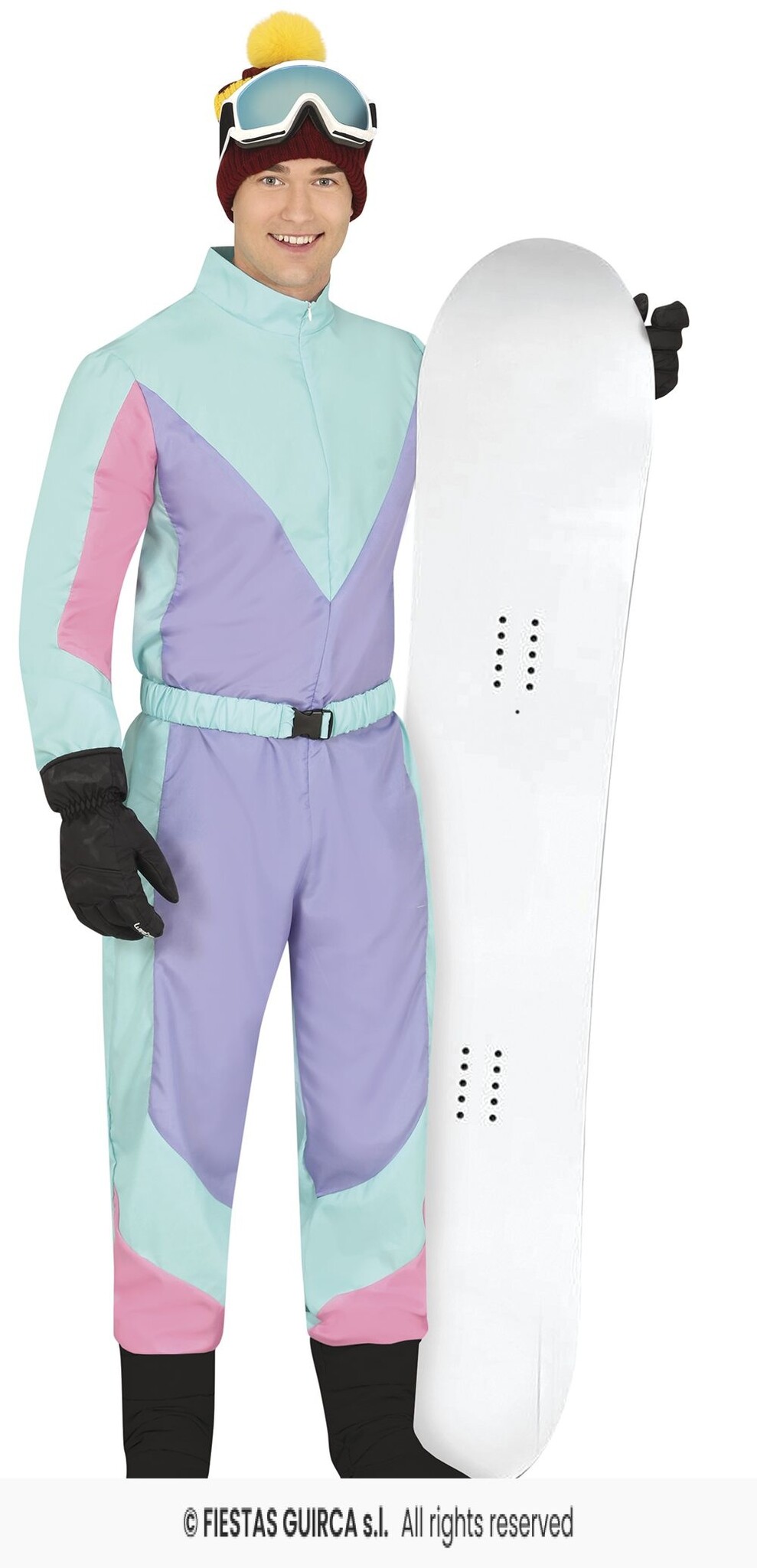 Party Ski Overall Pastel Heren afbeelding