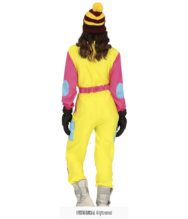Party Ski Overall Geel/Pink Dames