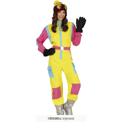 Party Ski Overall Geel/Pink Dames