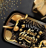 Elegante Nieuwjaar Dienblad Zwart/Goud