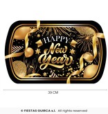 Elegante Nieuwjaar Dienblad Zwart/Goud
